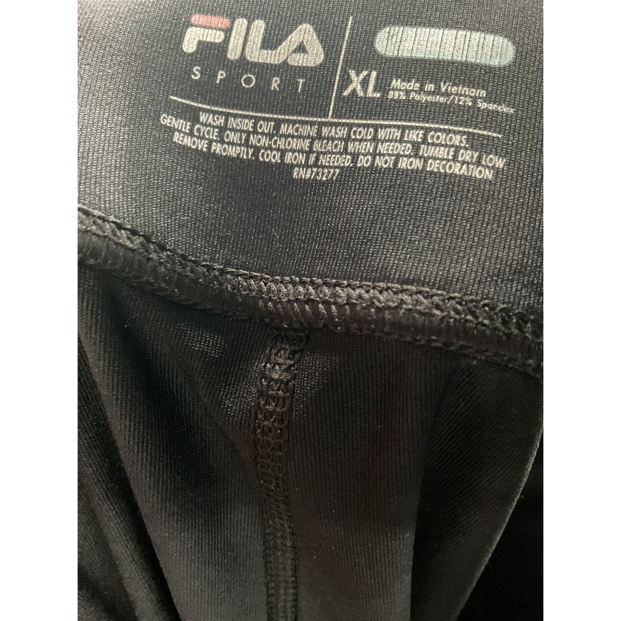 FILA Black XL Capri Leggings for Women