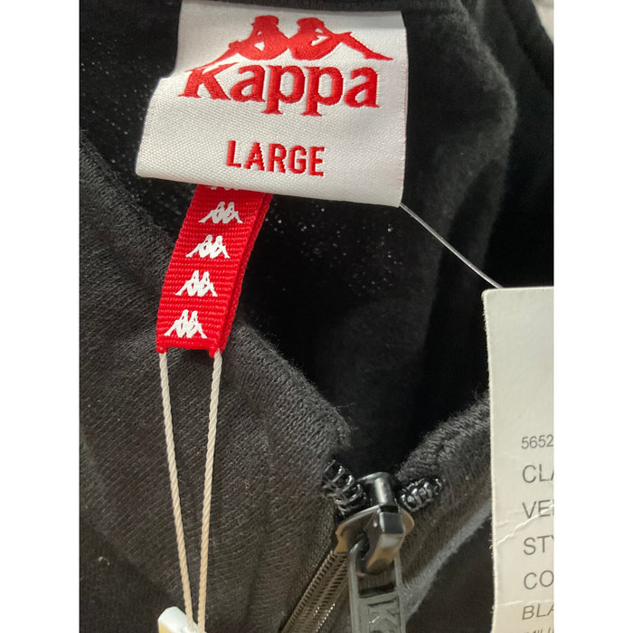 Kappa Black Henley Sweater L