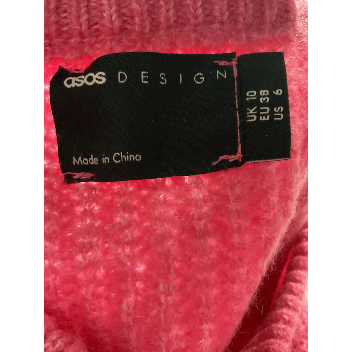 ASOS Pink Knit Pullover Sweater