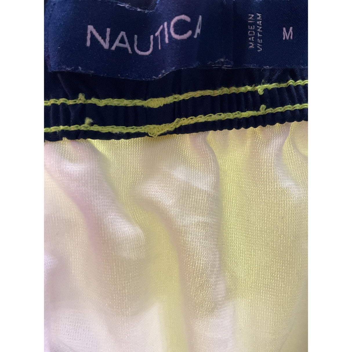 Nautica Men's Green Graphic Print Swim Bottom Size M