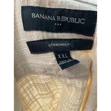 Banana Republic Beige Button-Up XXL