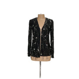 Alex Evenings Black Cardigan Sweater