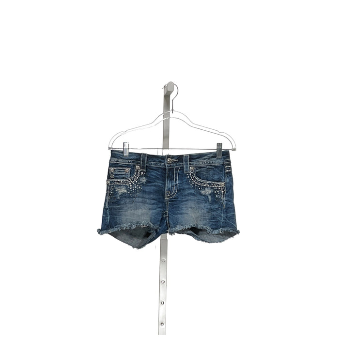 Miss Me Blue Sailor Shorts - Size 27