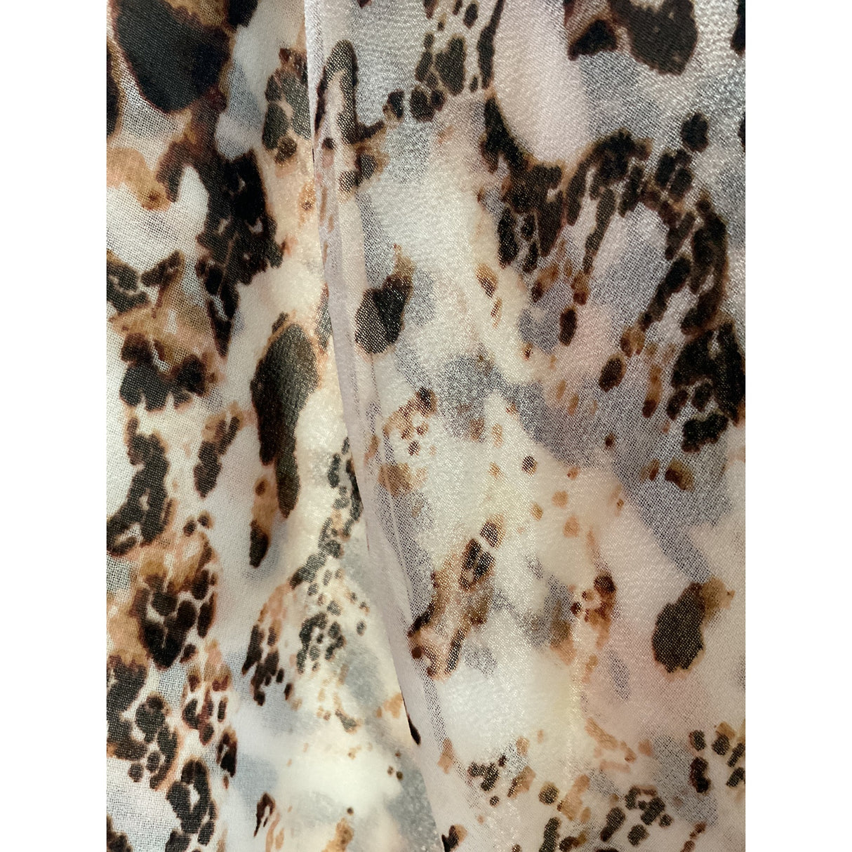 BEBE Multicolor Animal Print Chiffon Blouse