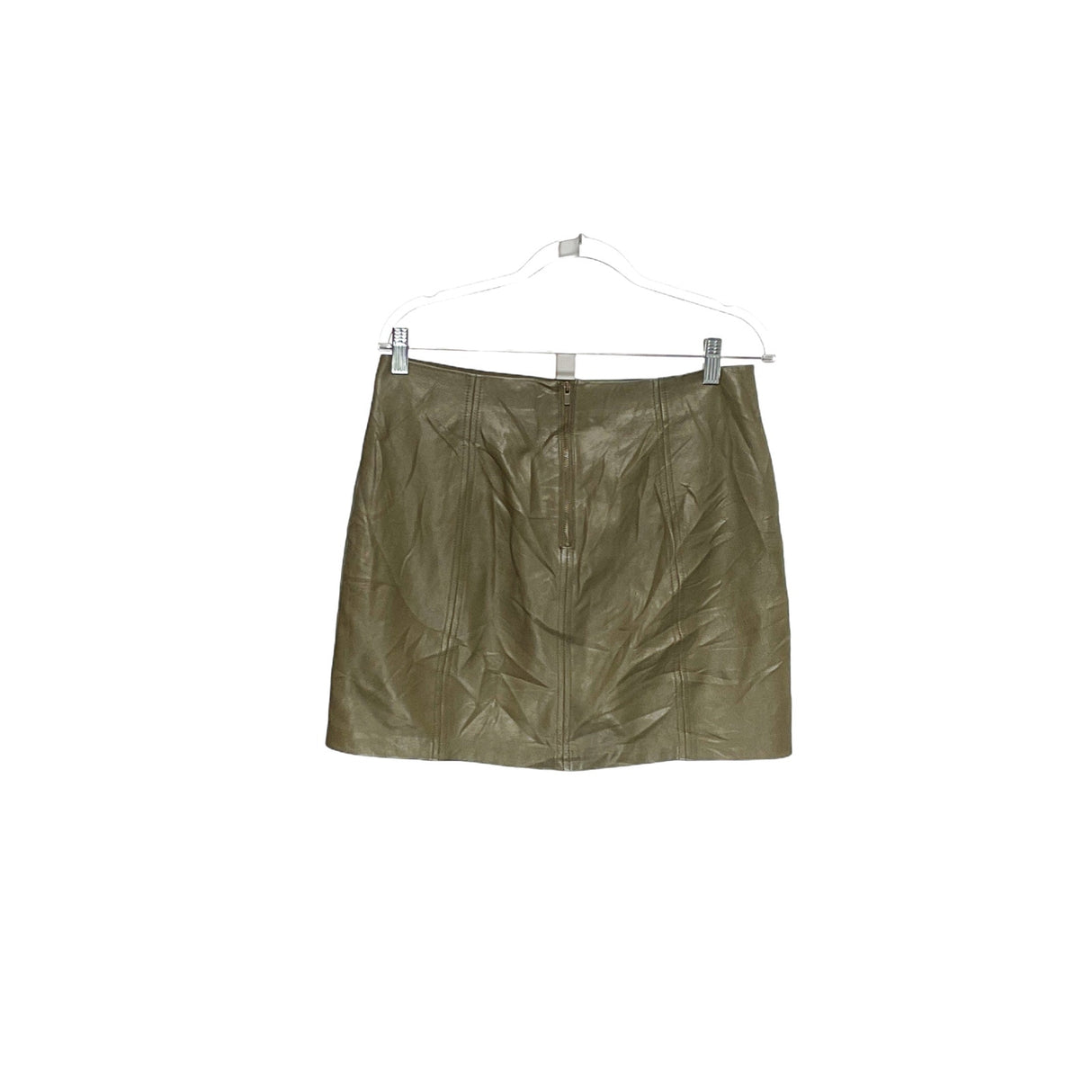 Banana Republic Green Leather Mini Skirt Size 8