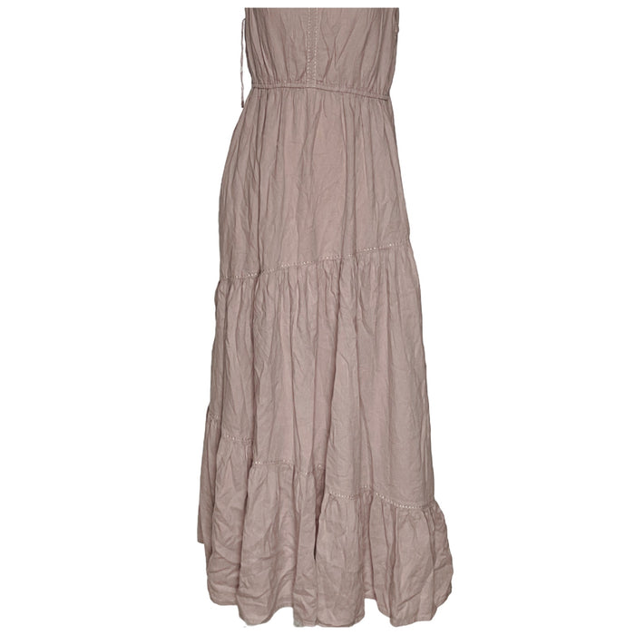 Rachel Zoe Pink Linen Blouson Dress - Size L