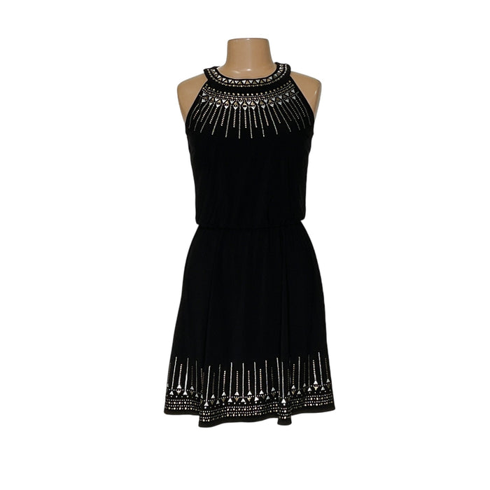 WHBM Black Blouson Dress - Size S