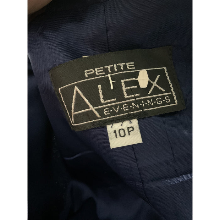 Alex Evenings blue blazer, size 10P