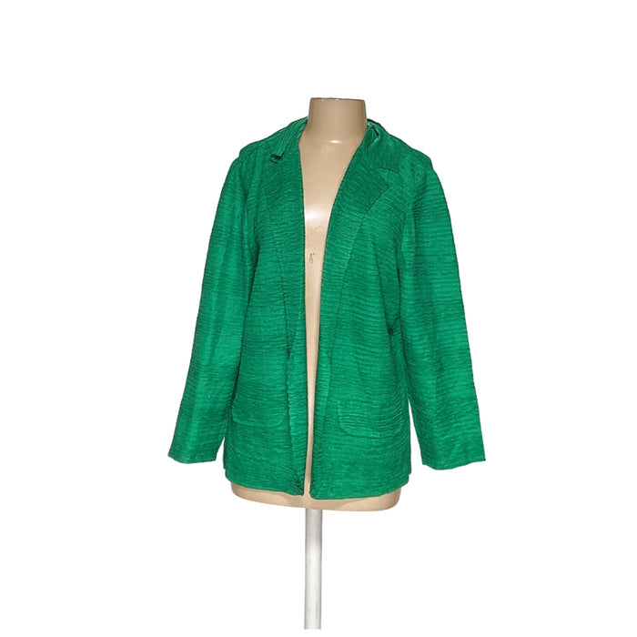 Chico's Green Polyester Cardigan Sweater Size 3