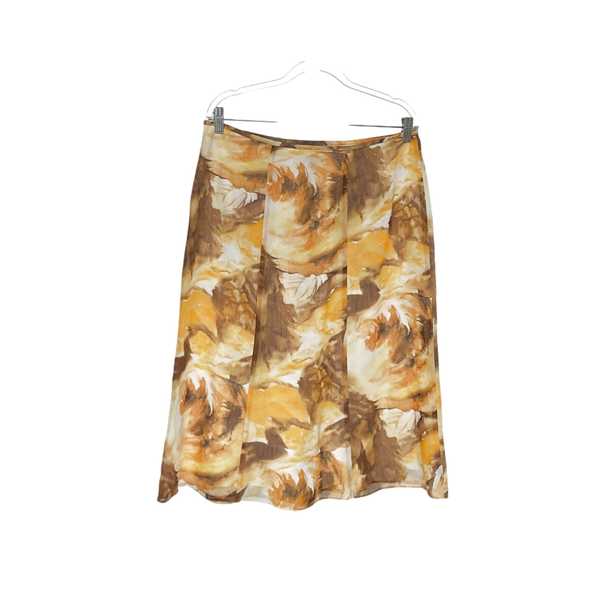 Le Suit Yellow A-Line Skirt