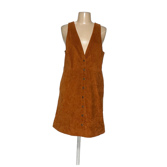 Free People Brown Shirt Dress - Size M