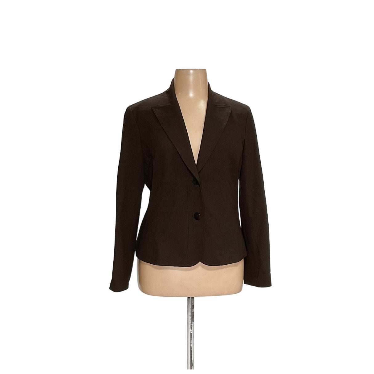 Lafayette Brown Wool Blazer Plus Size 16