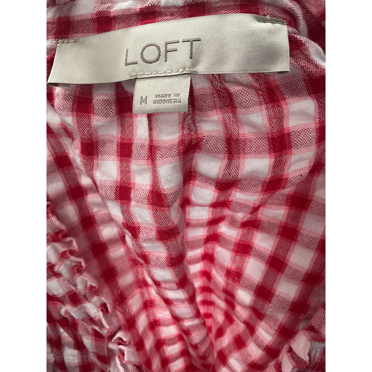 LOFT Multicolor Cotton Button-Up Top - Size M