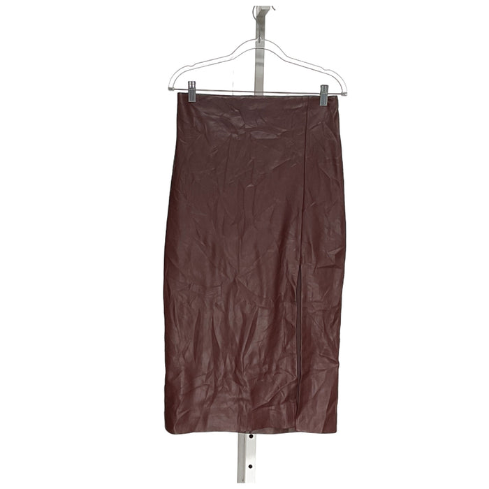 Express Brown A-Line Skirt M