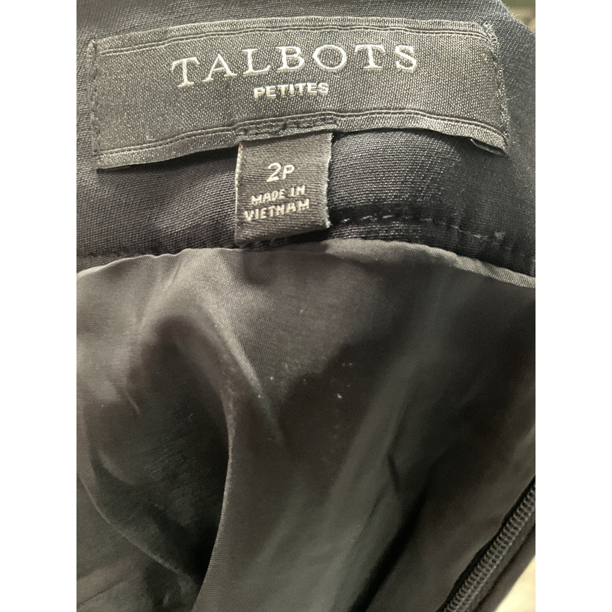 Talbots Black Mini Skirt, Petite 2P