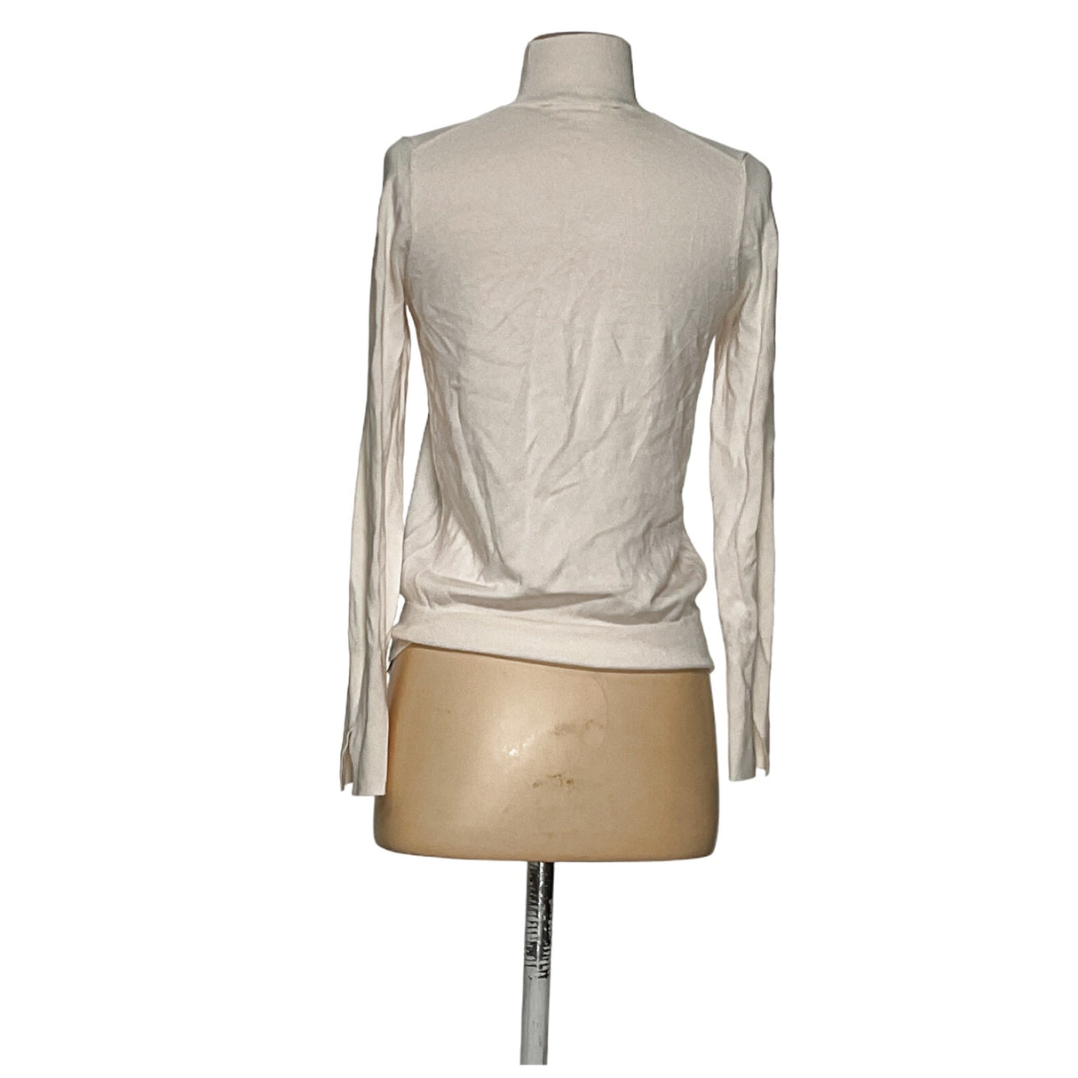 Zara Cream Viscose Blouse, Women's Size M