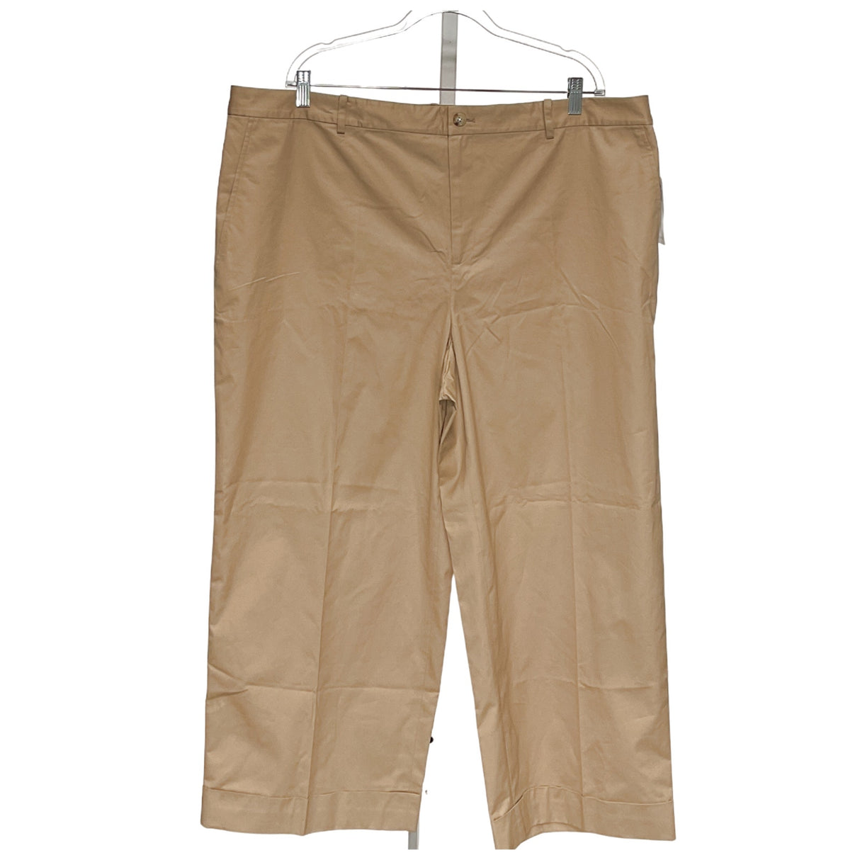 Lauren Ralph Lauren Plus Size Beige Ankle Pants