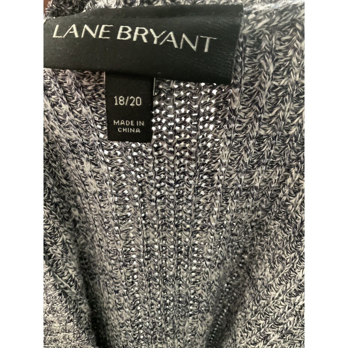 Gray Lane Bryant Women's Cotton Sweater - Size 18/20