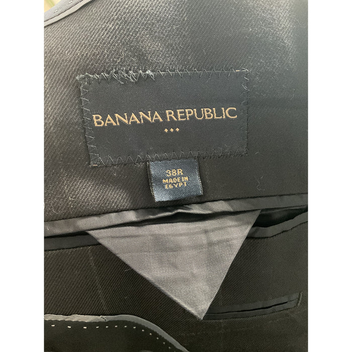 Banana Republic Men's Black Anorak Blazer 38