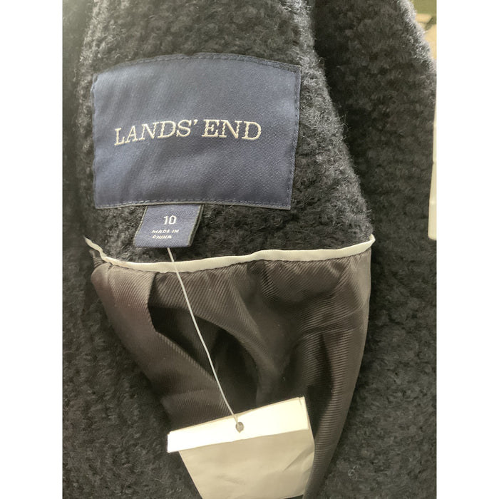 Lands' End Women's Wool Blazer - Black, Size 10