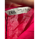 ZARA Pink A-Line Midi Dress