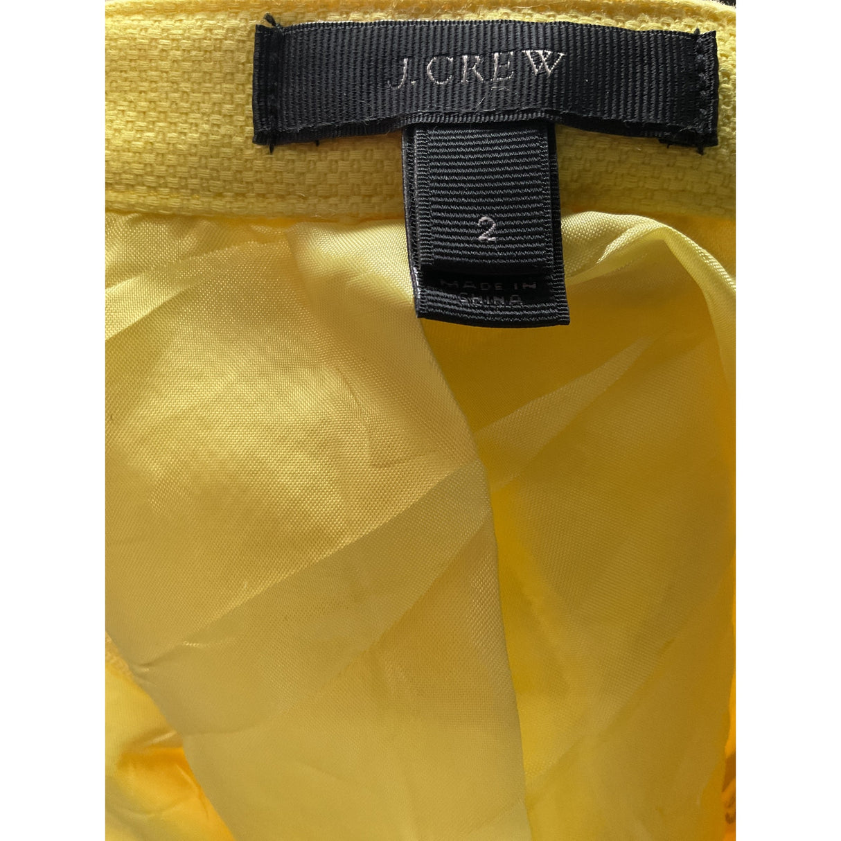 J. Crew Yellow Mini Skirt - Women's Size 2