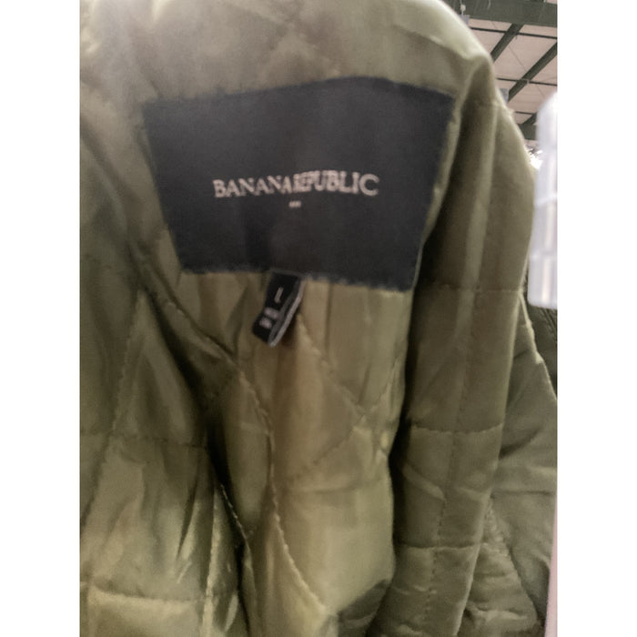 Banana Republic Green Cotton Parka - Women's L