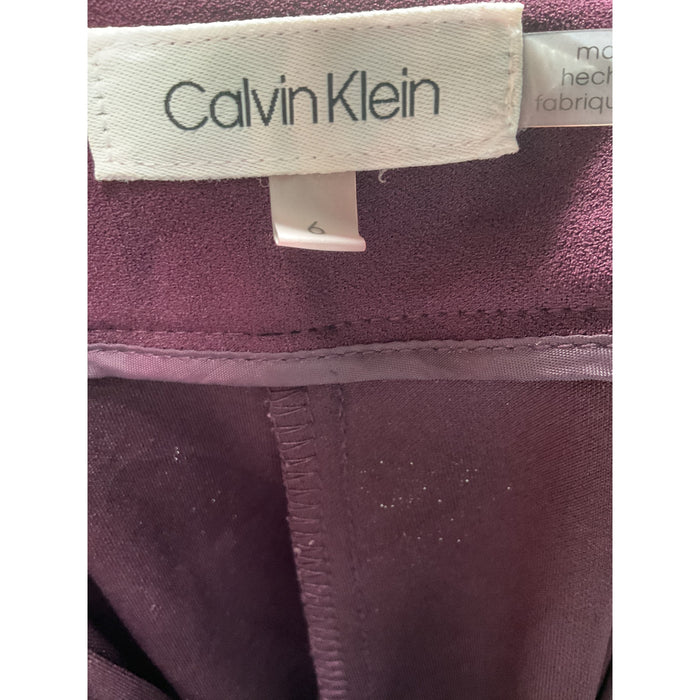 Calvin Klein Purple Ankle Pants - Size 6