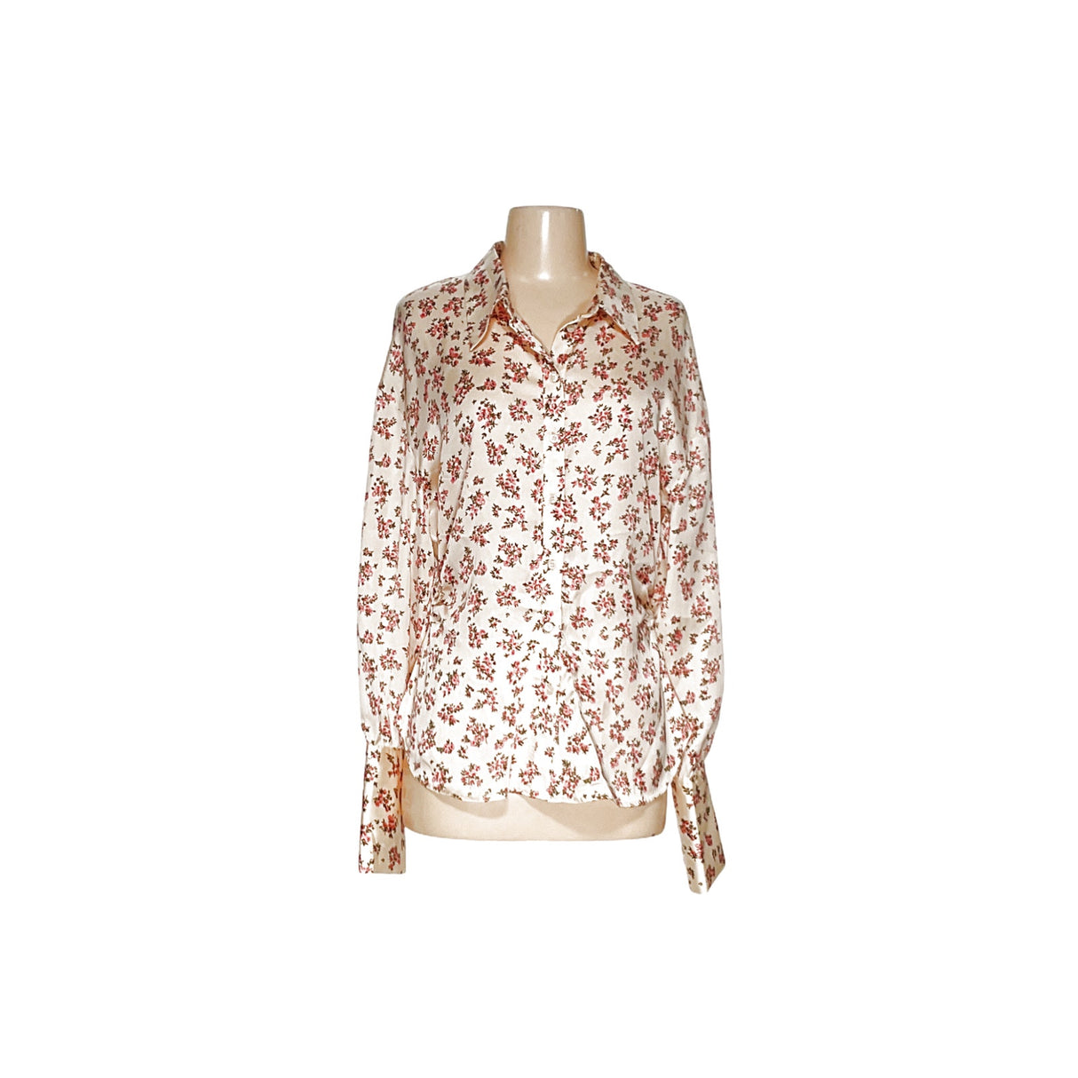 ZARA Spring/Summer Floral Satin Blouse