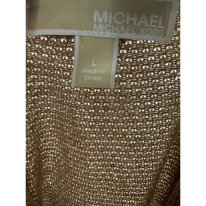 Michael Kors Brown Cotton Blouse - Size L