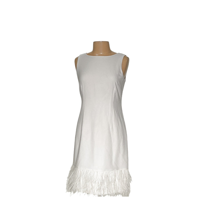 Karl Lagerfeld White A-Line Midi Dress