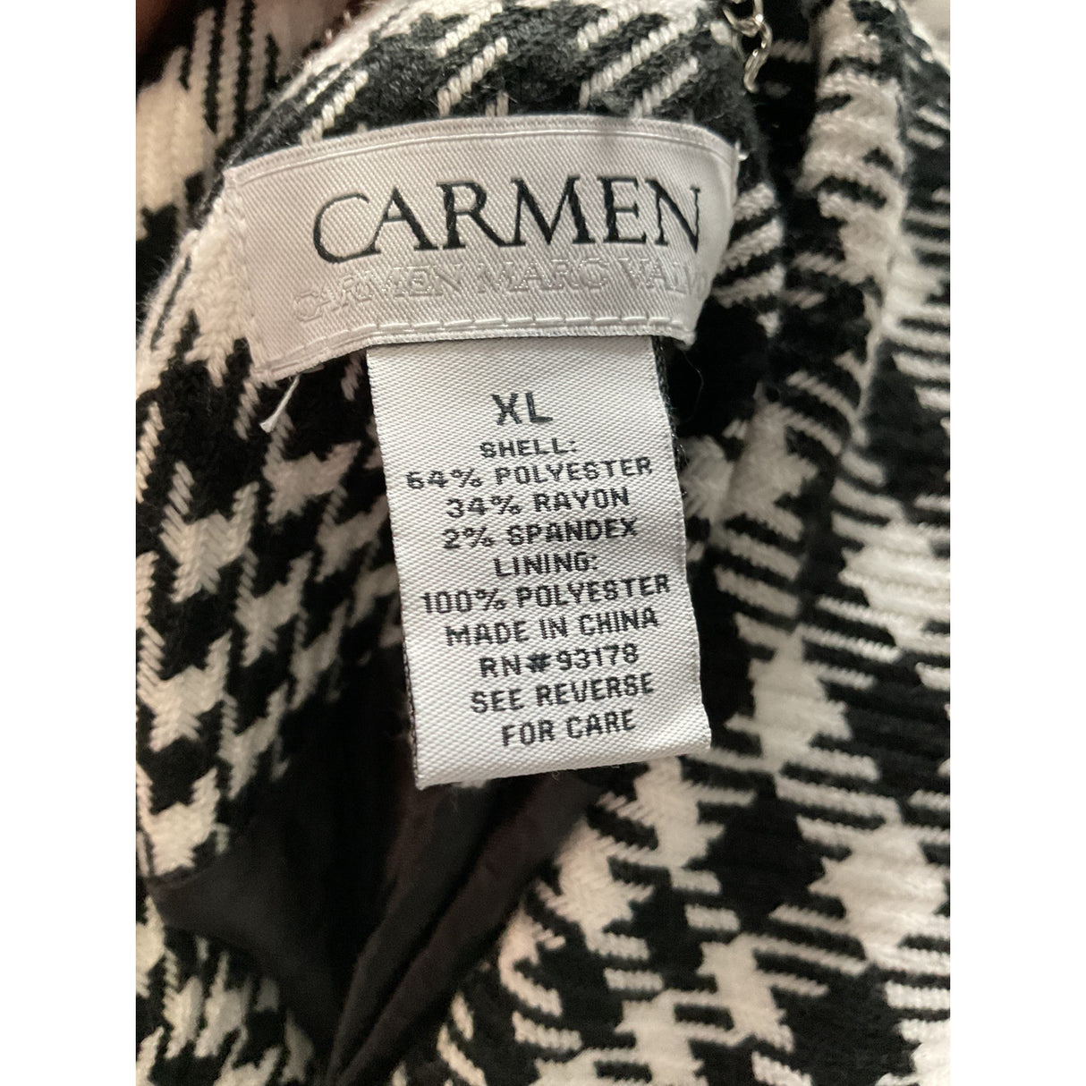 Carmen Marc Valvo Multicolor Coat XL