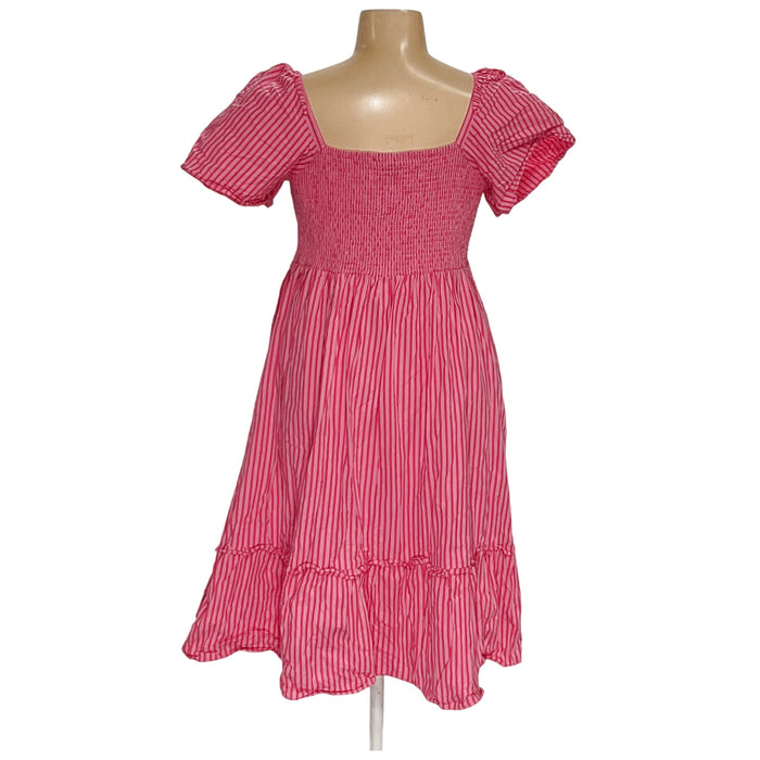 Long Pink A-line Dress - Size 1X