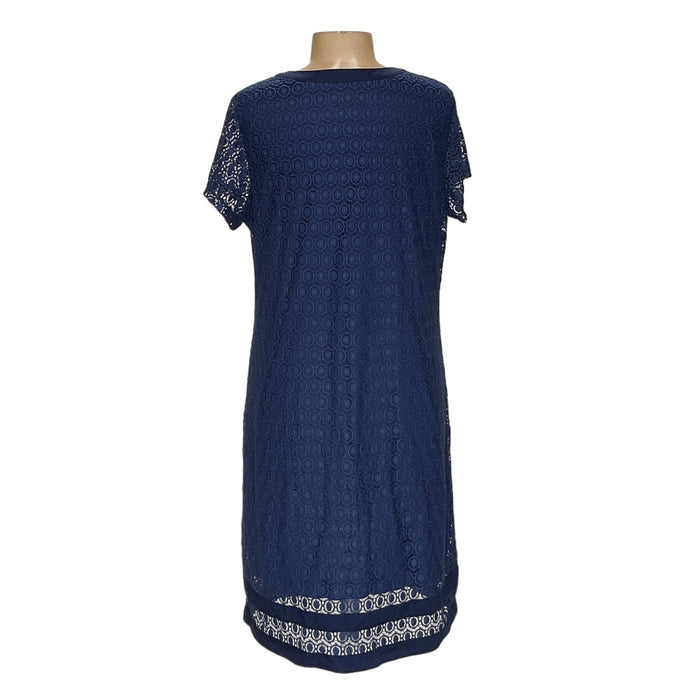 Isaac Mizrahi Blue Shift Dress - Women's L