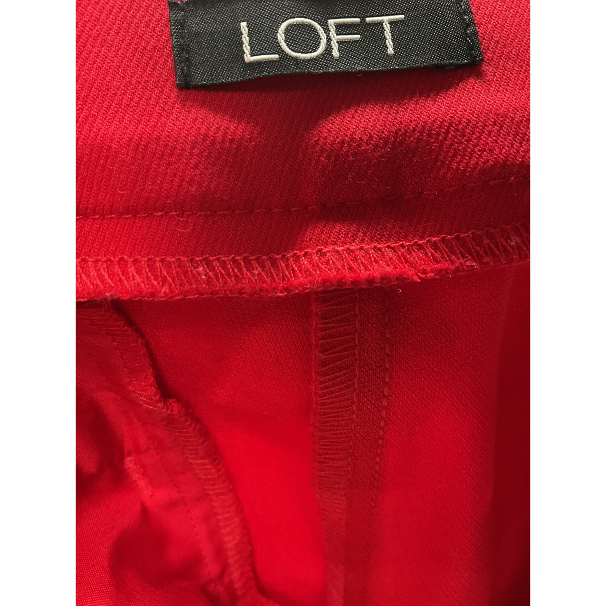 LOFT Red Ankle Pants Size 10