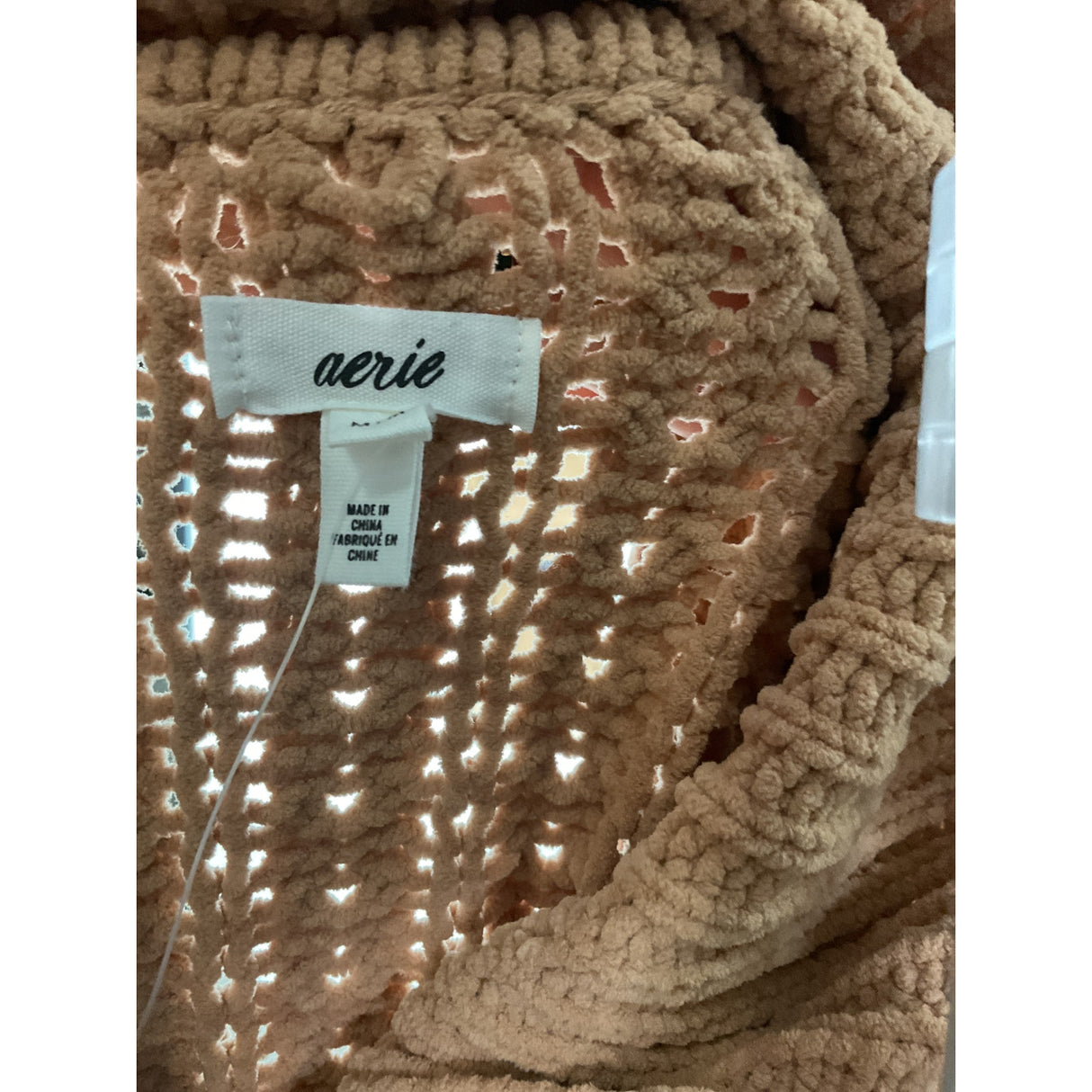 Aerie Brown Henley Sweater - Women's M