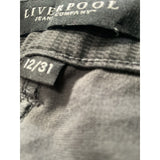 Liverpool Women's Gray Cotton Ankle Pants