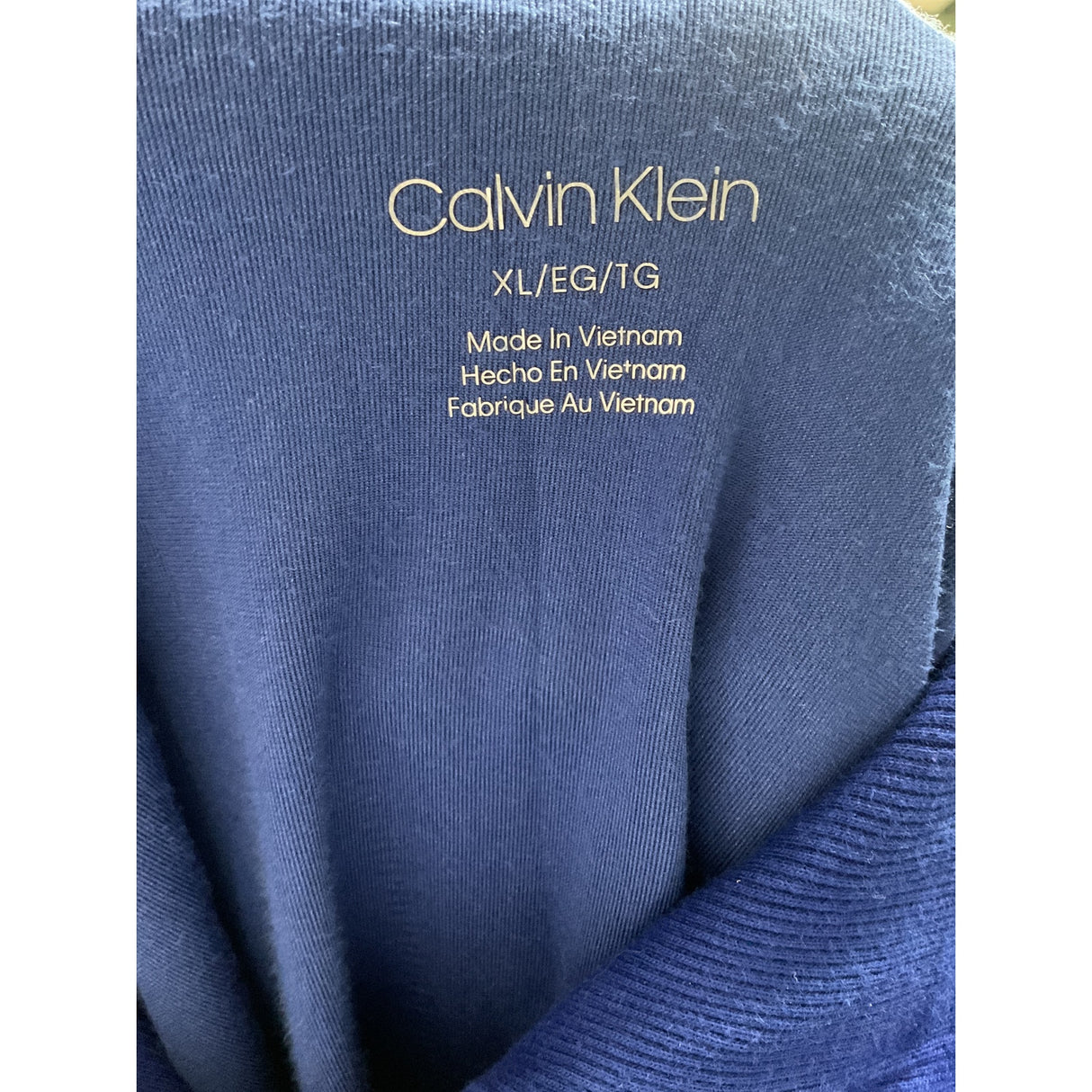 Calvin Klein Blue XL Plus Pullover Sweater