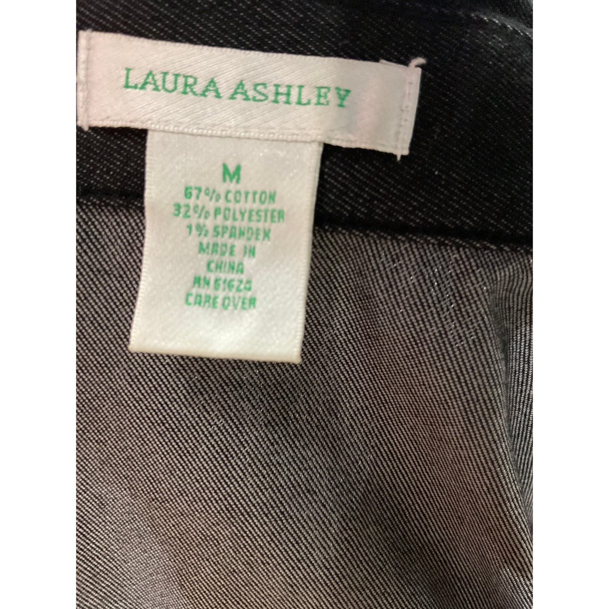 Laura Ashley Black Cotton Jacket - Women's M