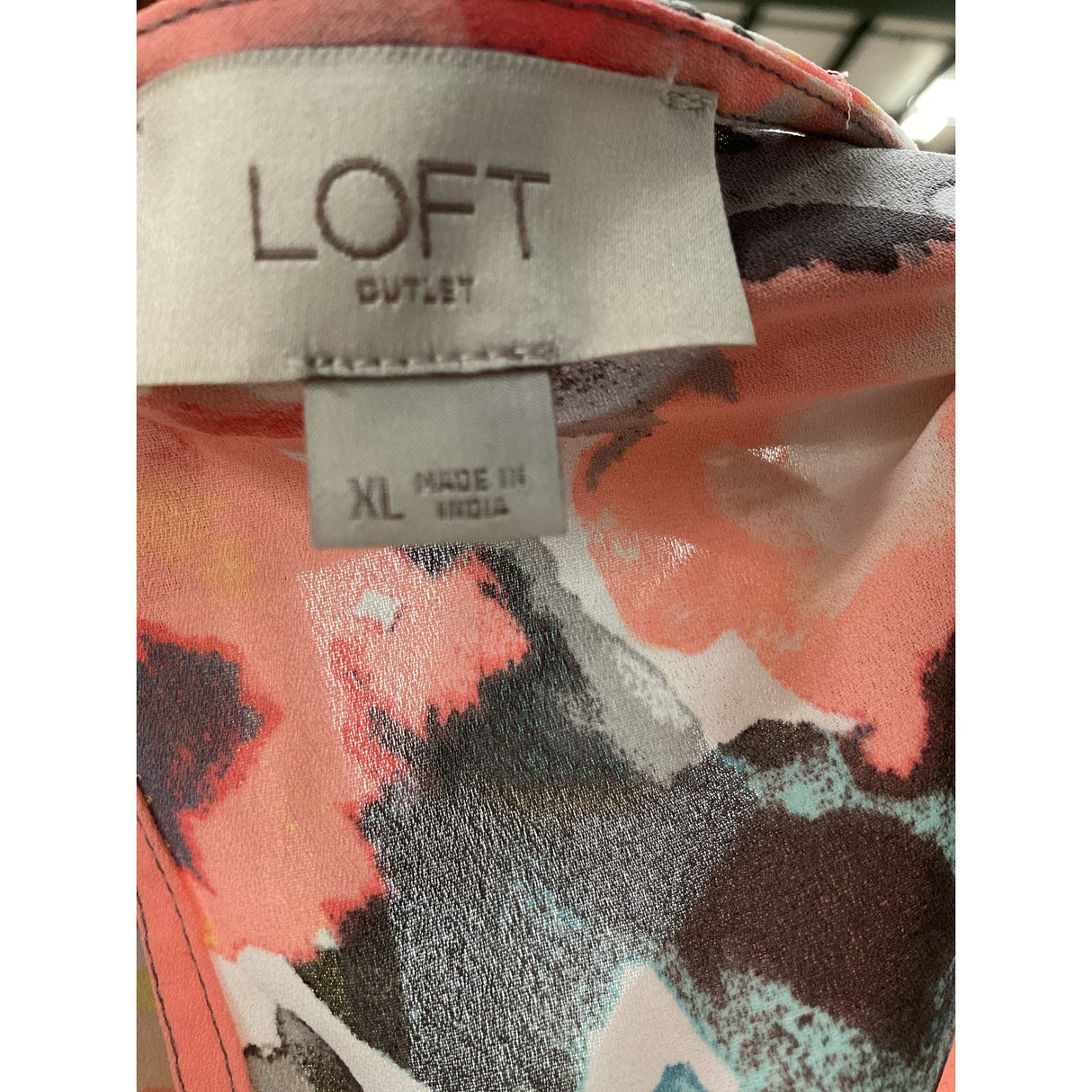 LOFT Multicolor Floral Blouse XL