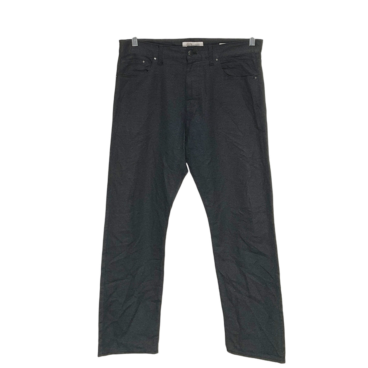 Calvin Klein Black Cotton Straight Pants