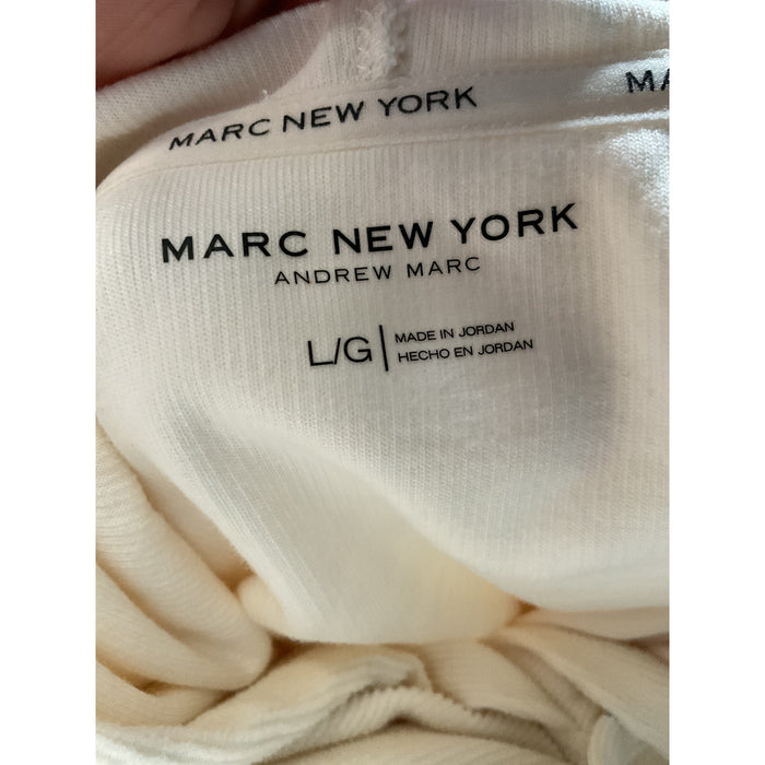 MARC NEW YORK Women's White Cotton Hoodie (L)