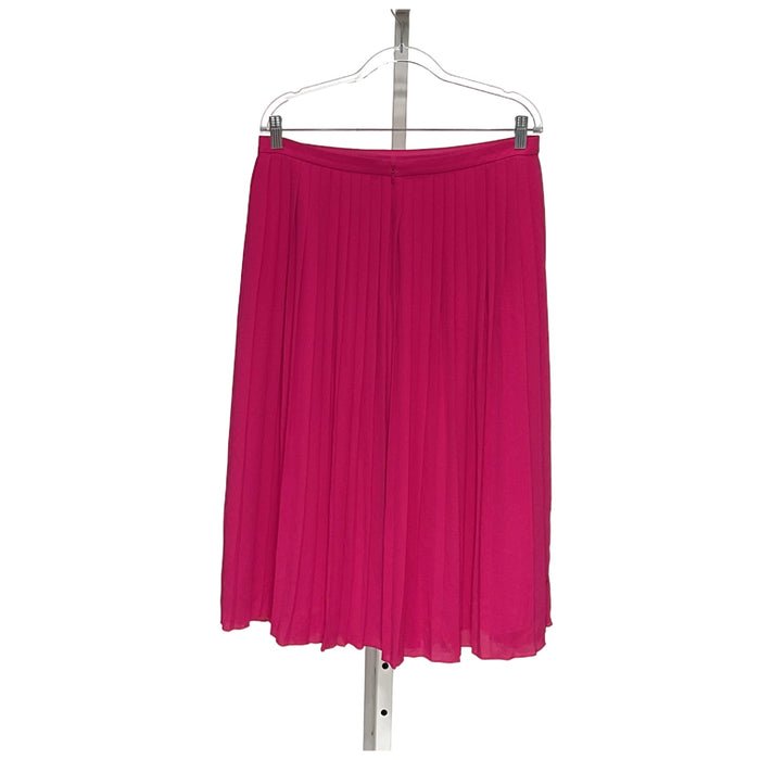 J. Crew Pink A-Line Skirt - Size 12, Midi Length