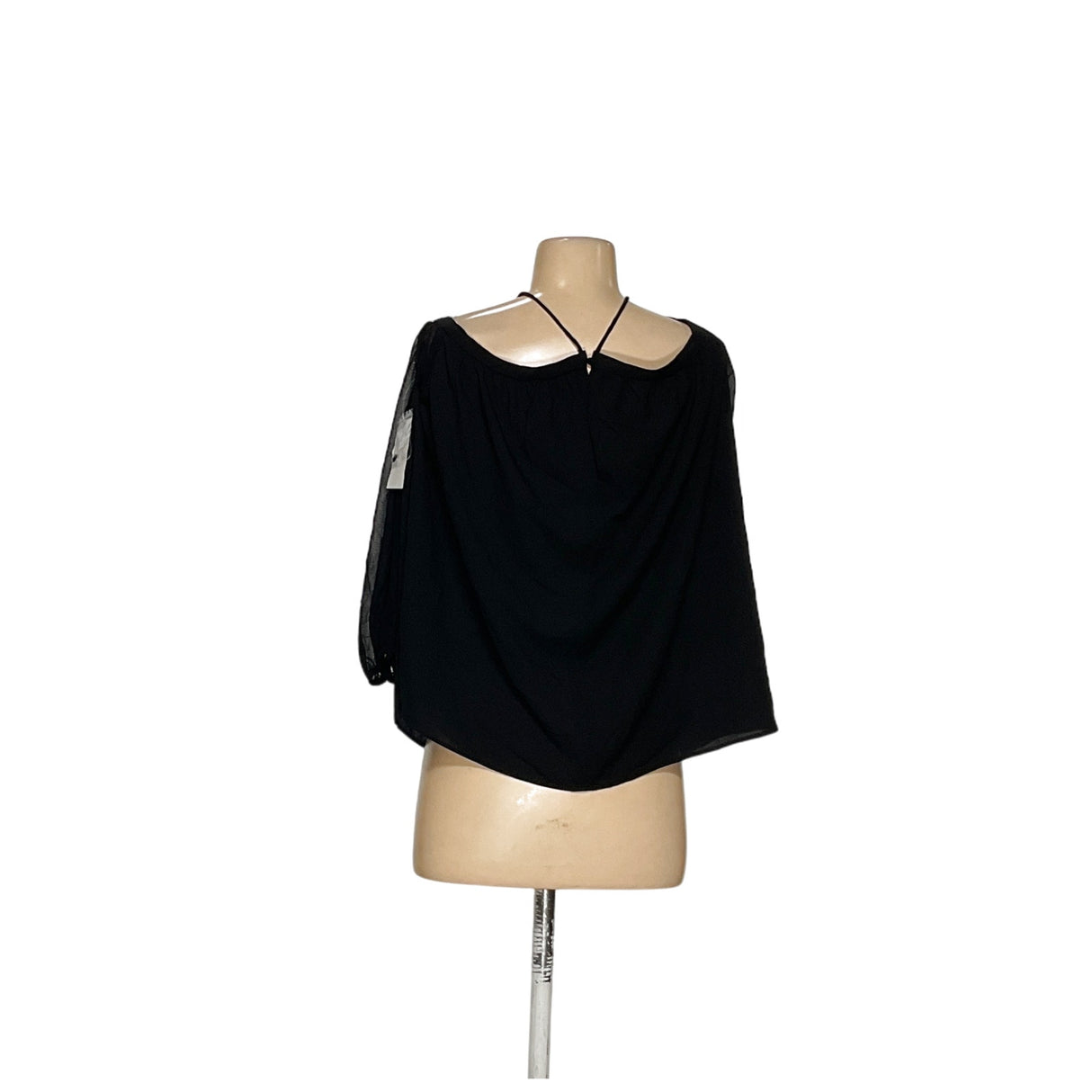 1. State Black Polyester Blouse L