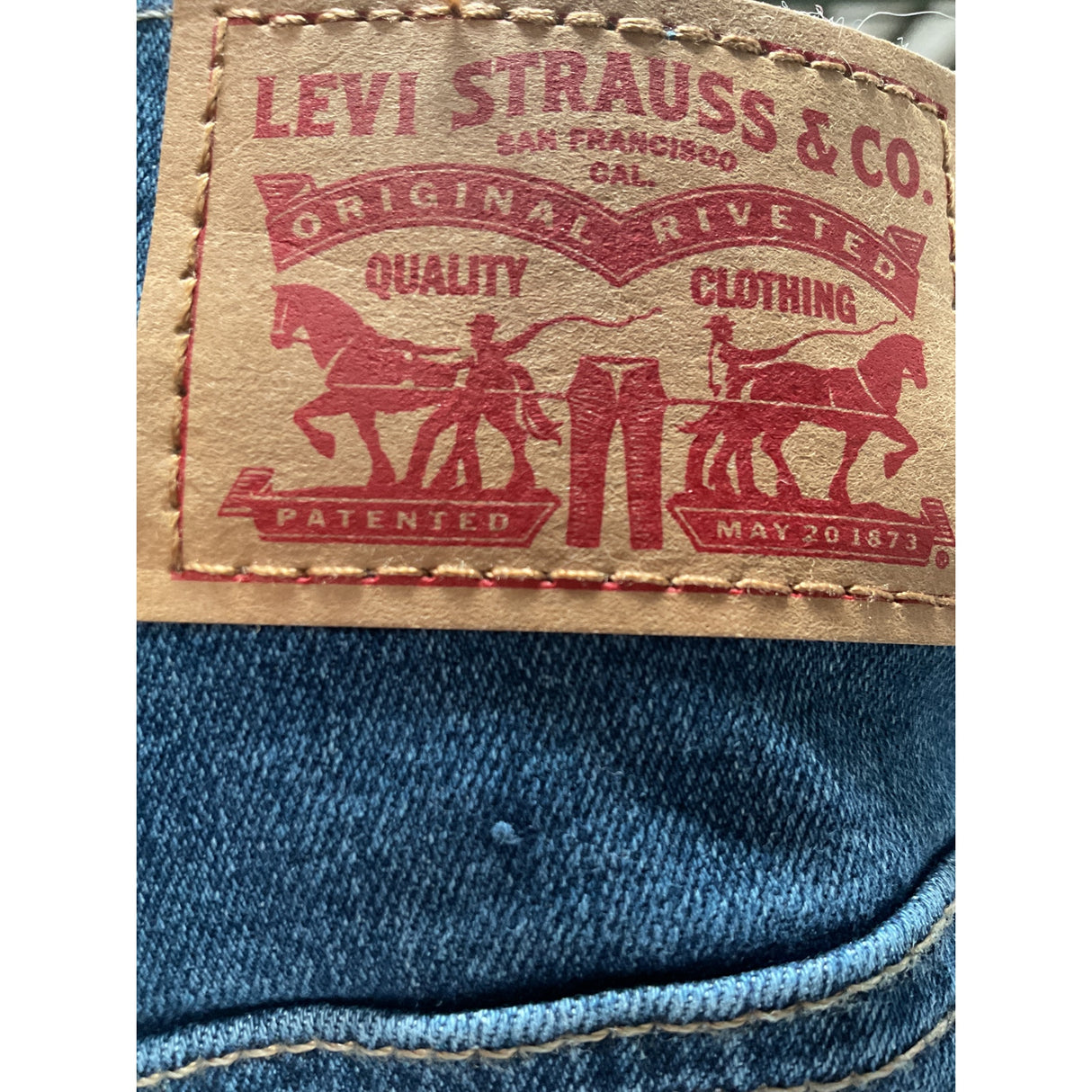 Levi's 32 Blue Sailor Shorts