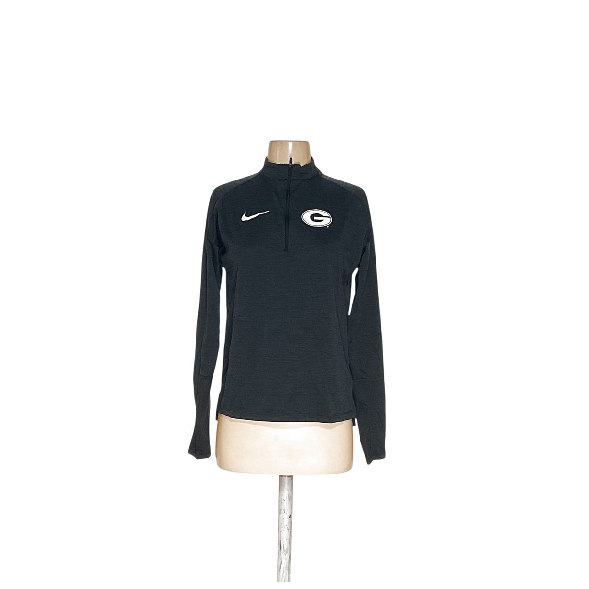 Nike Black Women's Activewear Henley Sweatshirt