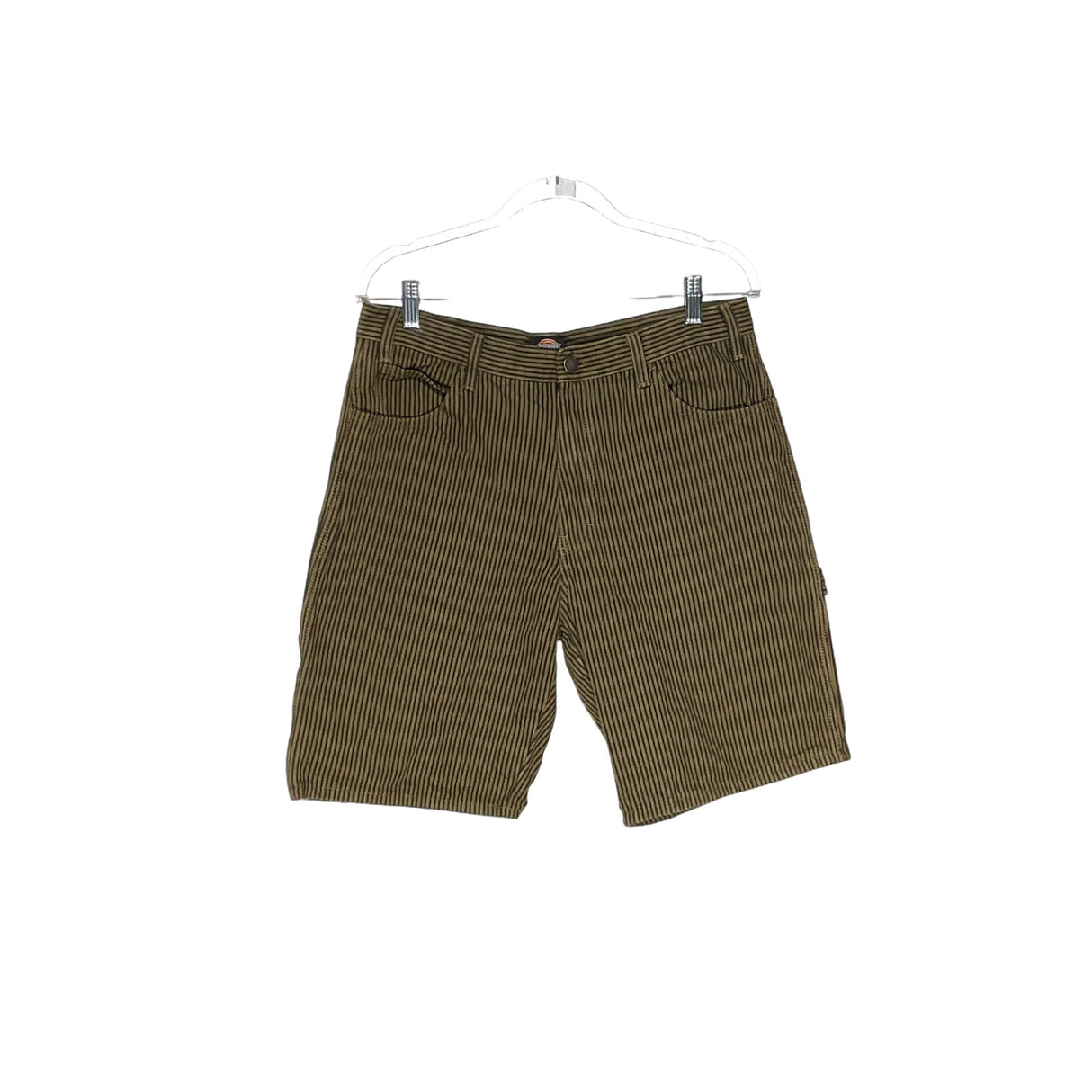 Dickies Men's Bermuda Shorts, Green Striped, Size 34