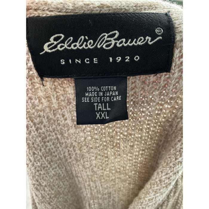 Eddie Bauer Cream Cotton Vest - Women's 2XL