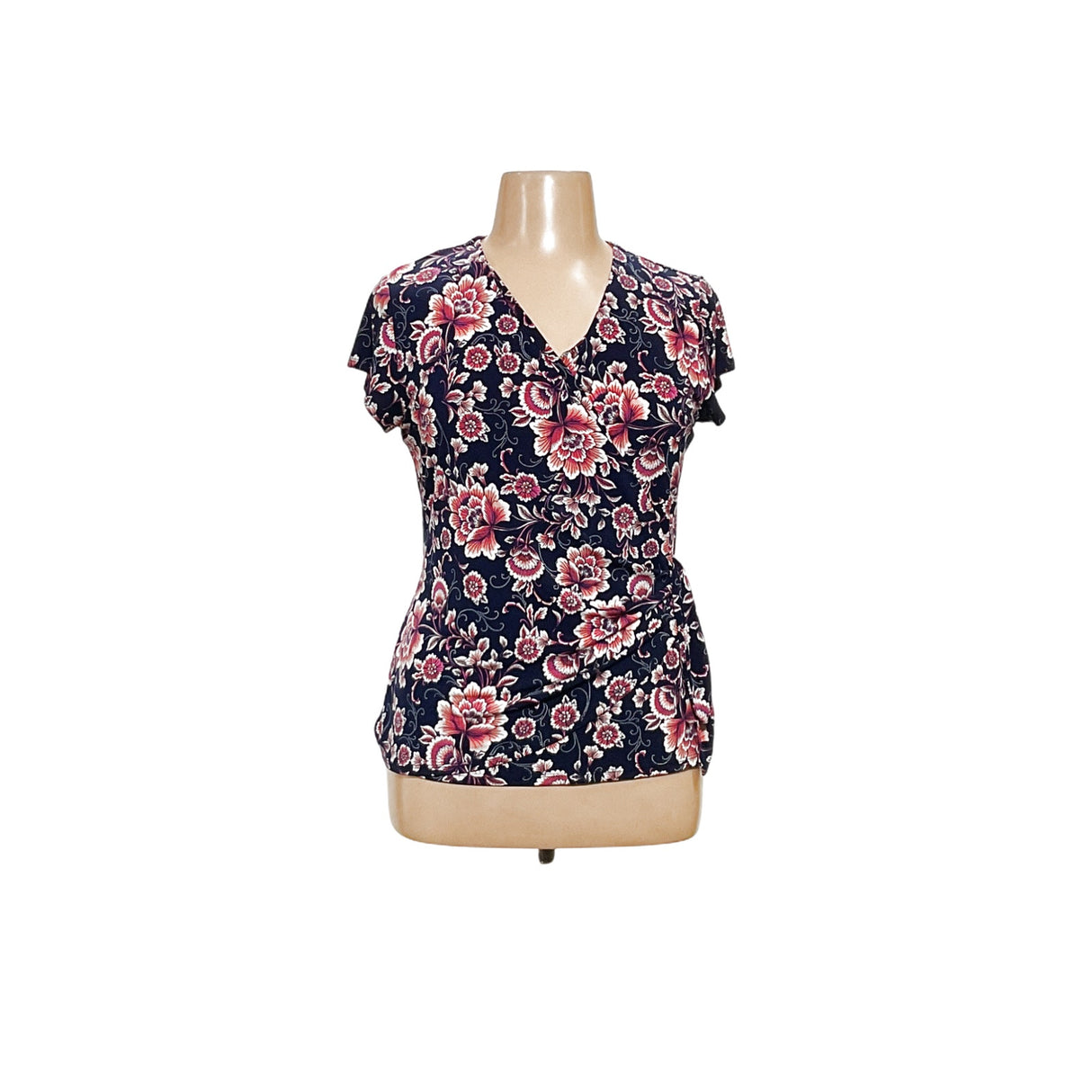 Tahari XL Multicolor Floral Blouse - Perfect for Spring and Summer Weddings!