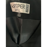 Kasper Black Polyester Overcoat Size 12